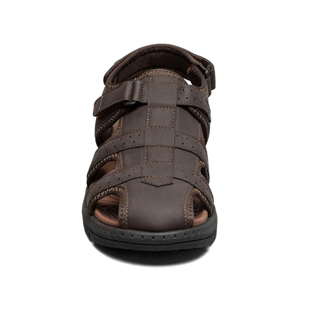 Nunn Bush Men's Laguna Closed Toe Fisherman Sandal- Wide Width- Size 10W